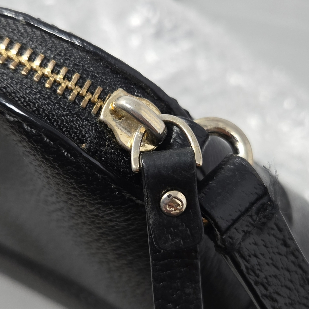 Kate Spade Bay Street Hanna Black Leather Crossbody Purse - Picture 14 of 14